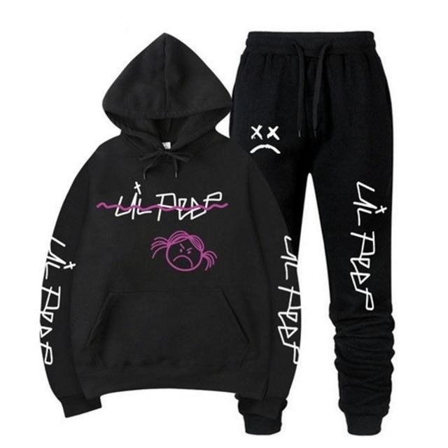 angry girl hoodie &amp sweatpants 6592 - Lil Peep Shop