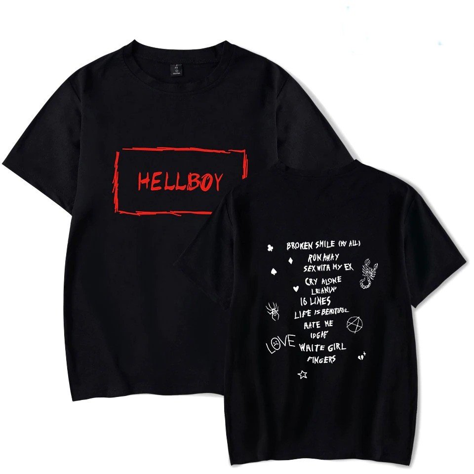 black ew t shirt lil peep print men leisure s variants 0 1 1 - Lil Peep Shop