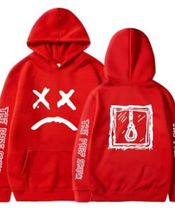 come over when you�re sober sad face hoodie 1114 - Lil Peep Shop