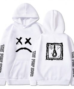come over when you�re sober sad face hoodie 3095 - Lil Peep Shop