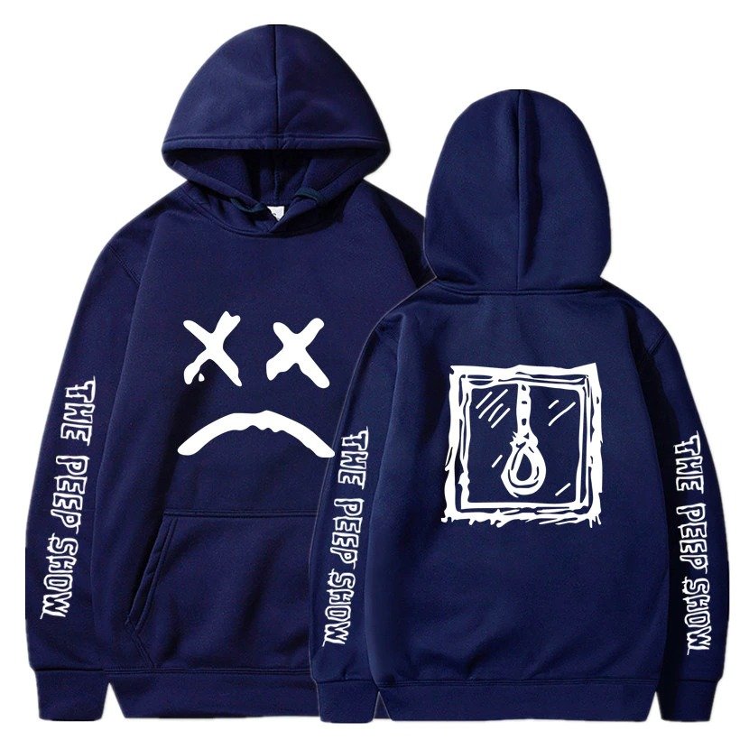 come over when you�re sober sad face hoodie 8672 - Lil Peep Shop