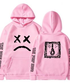 come over when you�re sober sad face hoodie 8993 - Lil Peep Shop