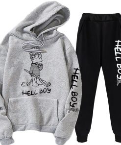 hellboy hoodie &amp sweatpants 1826 - Lil Peep Shop