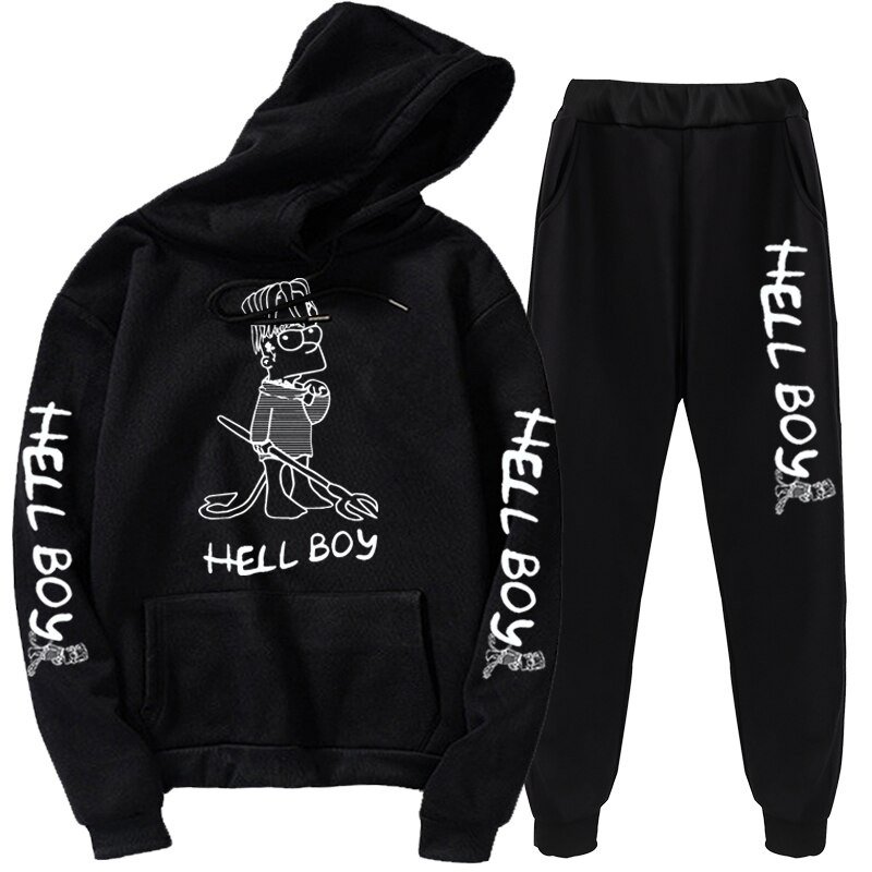 hellboy hoodie &amp sweatpants 4463 - Lil Peep Shop