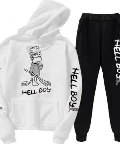 hellboy hoodie &amp sweatpants 5142 - Lil Peep Shop