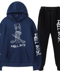 hellboy hoodie &amp sweatpants 6017 - Lil Peep Shop