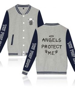 lil peep angel protect me baseball jacket 2466 - Lil Peep Shop