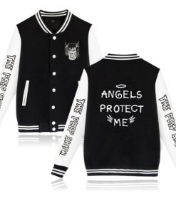 lil peep angel protect me baseball jacket 8652 - Lil Peep Shop