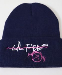 lil peep angry girl embroided beanie 1426 - Lil Peep Shop