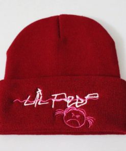 lil peep angry girl embroided beanie 2315 - Lil Peep Shop