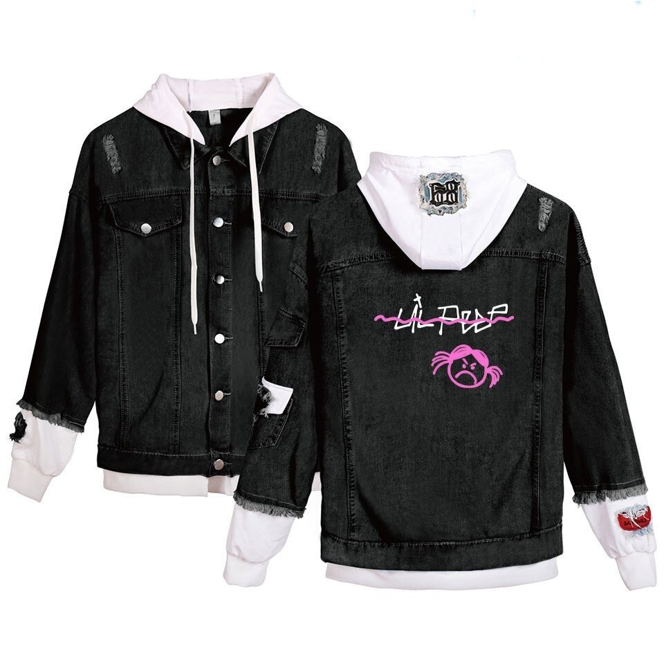 lil peep angry girl jean jacket 1651 - Lil Peep Shop