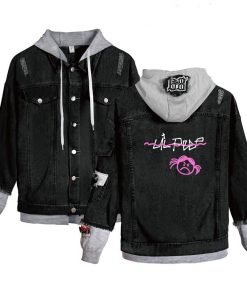 lil peep angry girl jean jacket 3028 - Lil Peep Shop