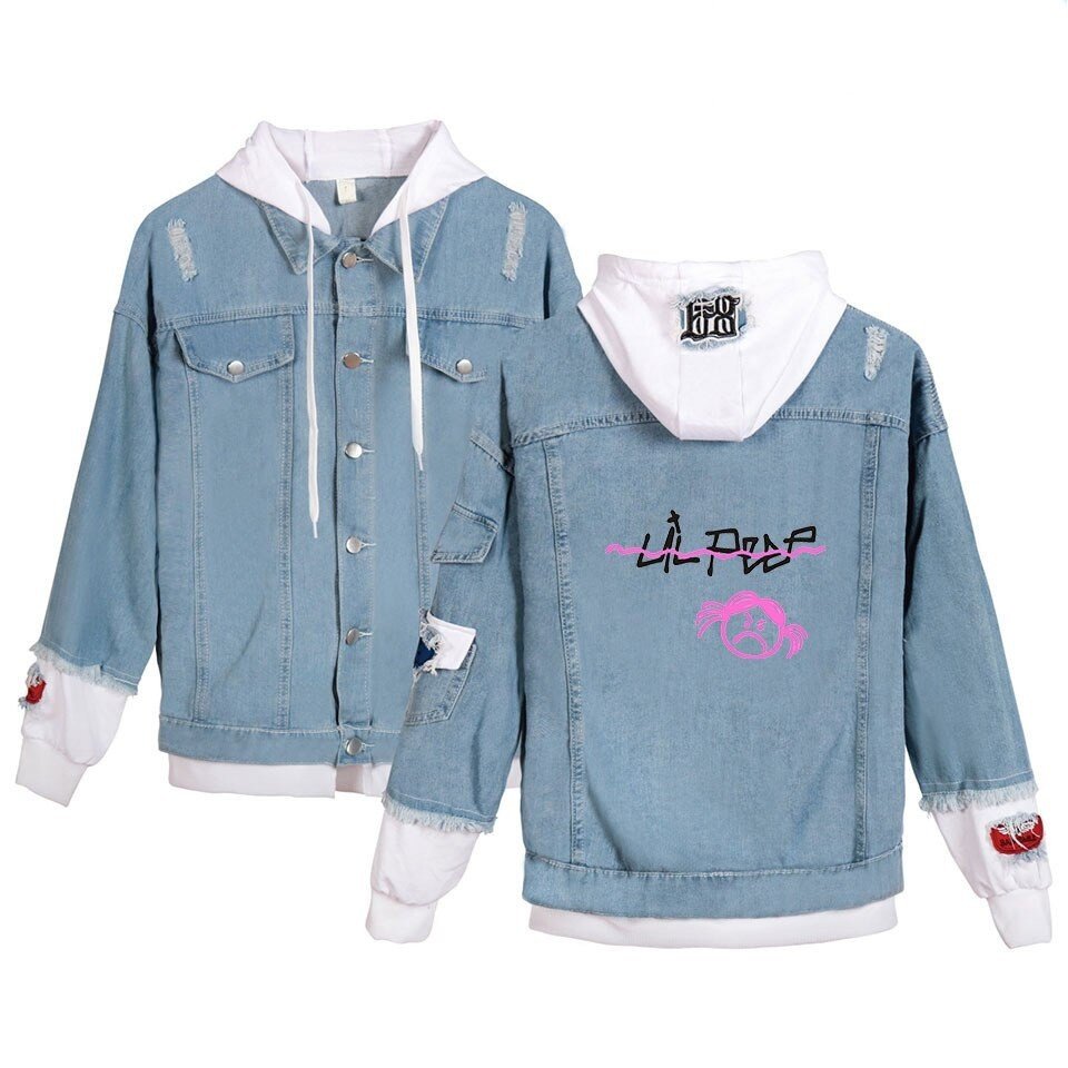 lil peep angry girl jean jacket 5623 - Lil Peep Shop