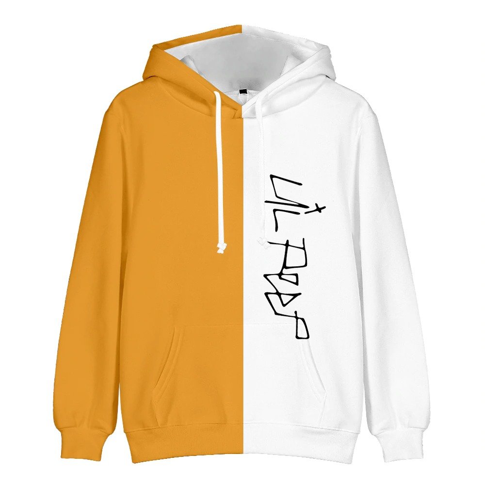 lil peep brown dual color hoodie 3482 - Lil Peep Shop