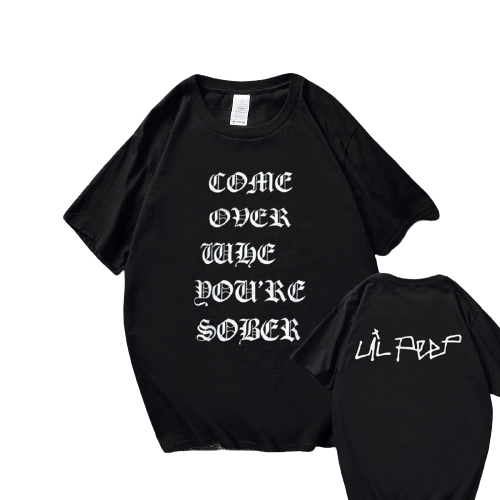 lil peep come over when you're sober t shirt 1168 - Lil Peep Shop