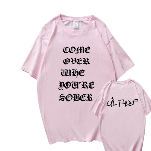 lil peep come over when you're sober t shirt 8145 - Lil Peep Shop
