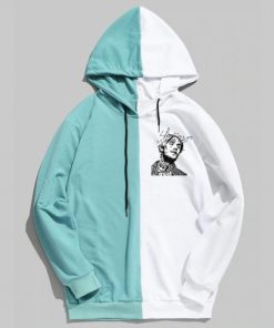 lil peep graphic dual color hoodie 1796 - Lil Peep Shop