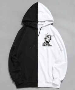lil peep graphic dual color hoodie 3902 - Lil Peep Shop