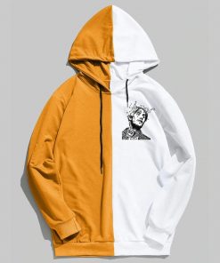 lil peep graphic dual color hoodie 3957 - Lil Peep Shop