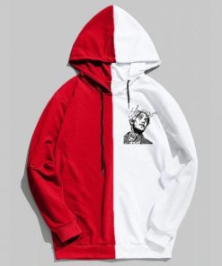 lil peep graphic dual color hoodie 6494 - Lil Peep Shop
