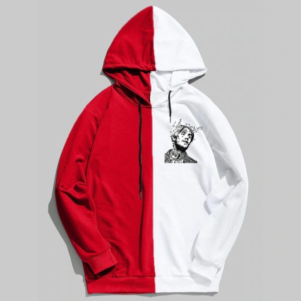 lil peep graphic dual color hoodie 6494 - Lil Peep Shop