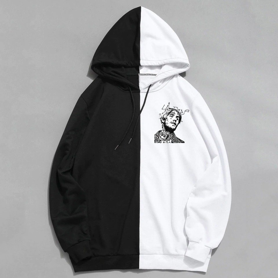 lil peep graphic dual color hoodie 8637 - Lil Peep Shop