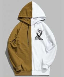 lil peep graphic dual color hoodie 8803 - Lil Peep Shop
