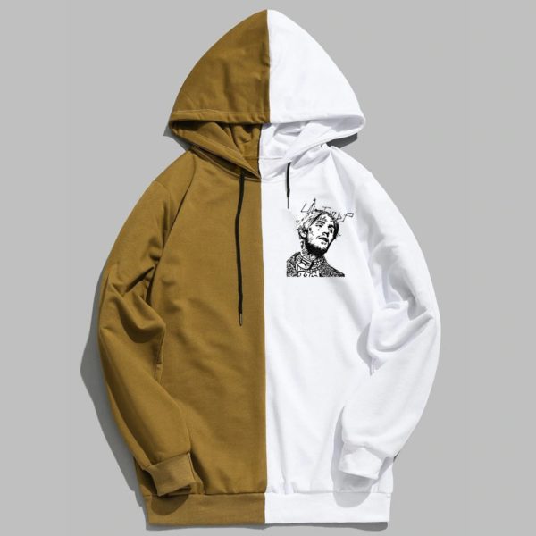 lil peep graphic dual color hoodie 8803 - Lil Peep Shop