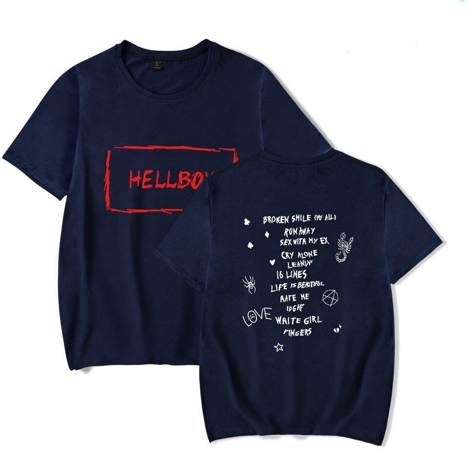 lil peep hellboy cowys t shirt 4976 - Lil Peep Shop