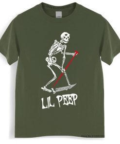 lil peep skeleton t shirt 1777 - Lil Peep Shop