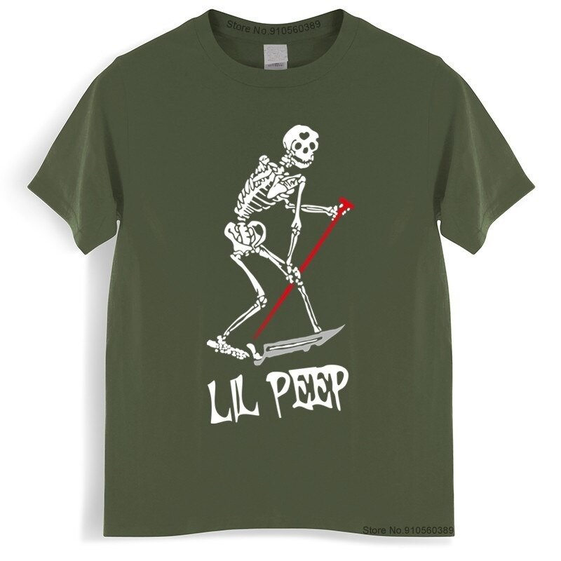 lil peep skeleton t shirt 1777 - Lil Peep Shop