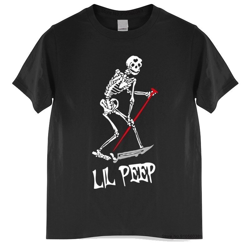 lil peep skeleton t shirt 1806 - Lil Peep Shop