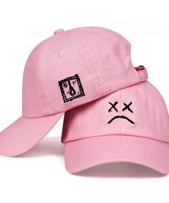 sad face baseball cap 5074 - Lil Peep Shop